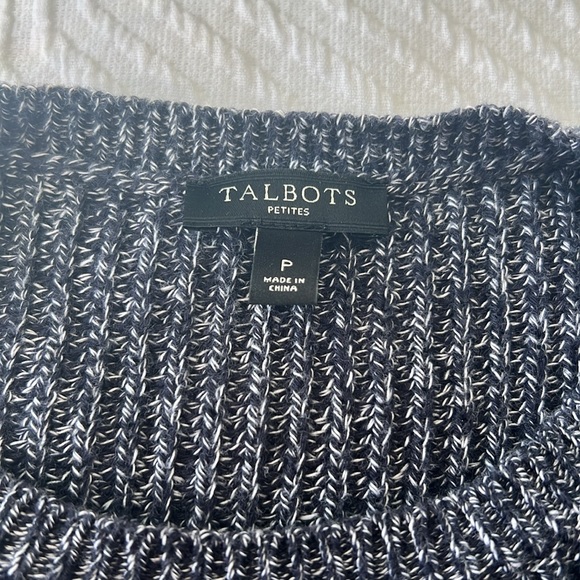 Talbots Petite Cable Crewneck Sweater - Picture 3 of 6